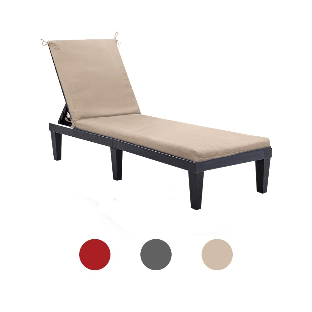Sun Lounger Cushion - Sunlounger Cushion - Red
